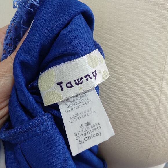 Vintage 90s Y2K Prom Dress Maxi Gown Size S Royal Blue Lace Sleeveless Formal - Picture 10 of 11